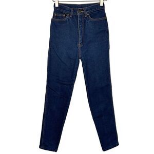 Peter Golding Vintage Blue Dark Wash High Rise Slim Fit Jeans 7-8